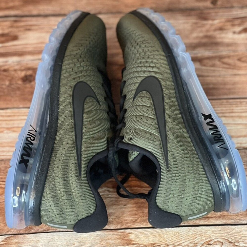 NEW Nike Air Max 2017 Cargo Khaki Black Sneakers 849559-302 Mens Size 10 - Picture 7 of 11